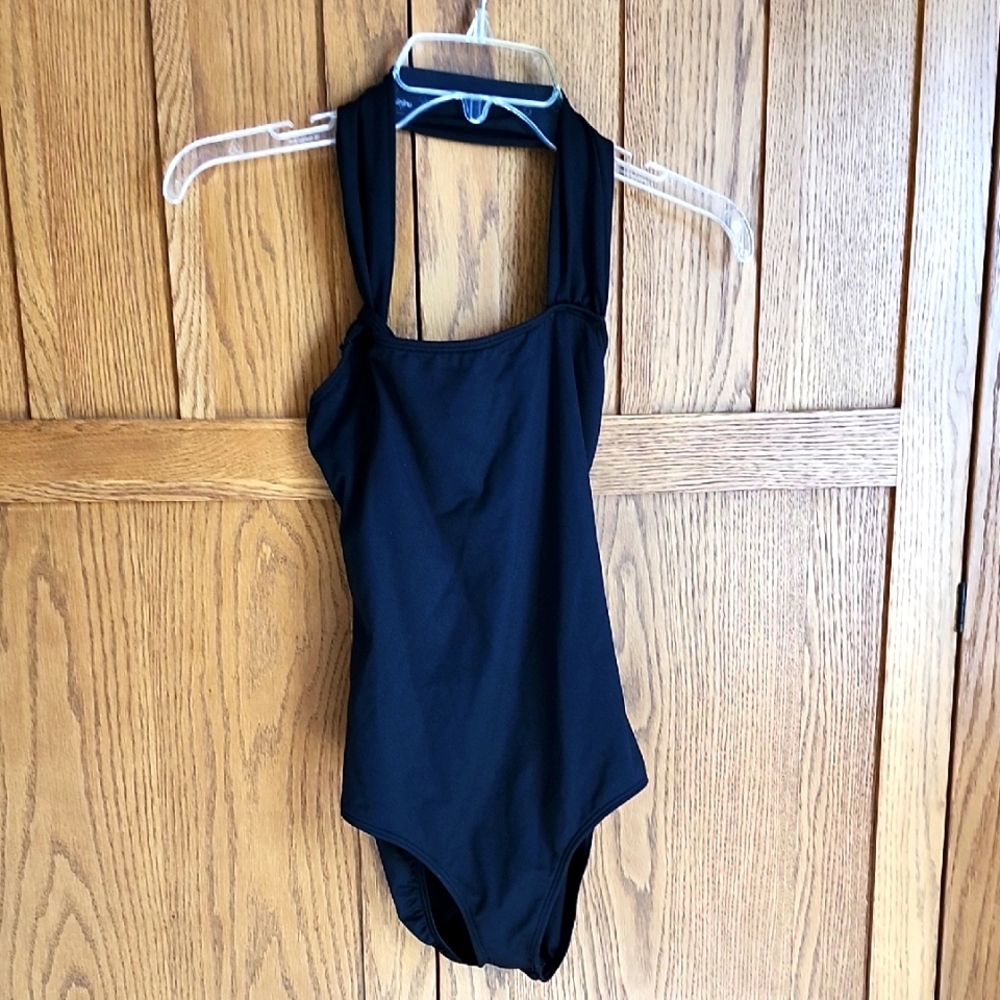 Black Halter Bodysuit